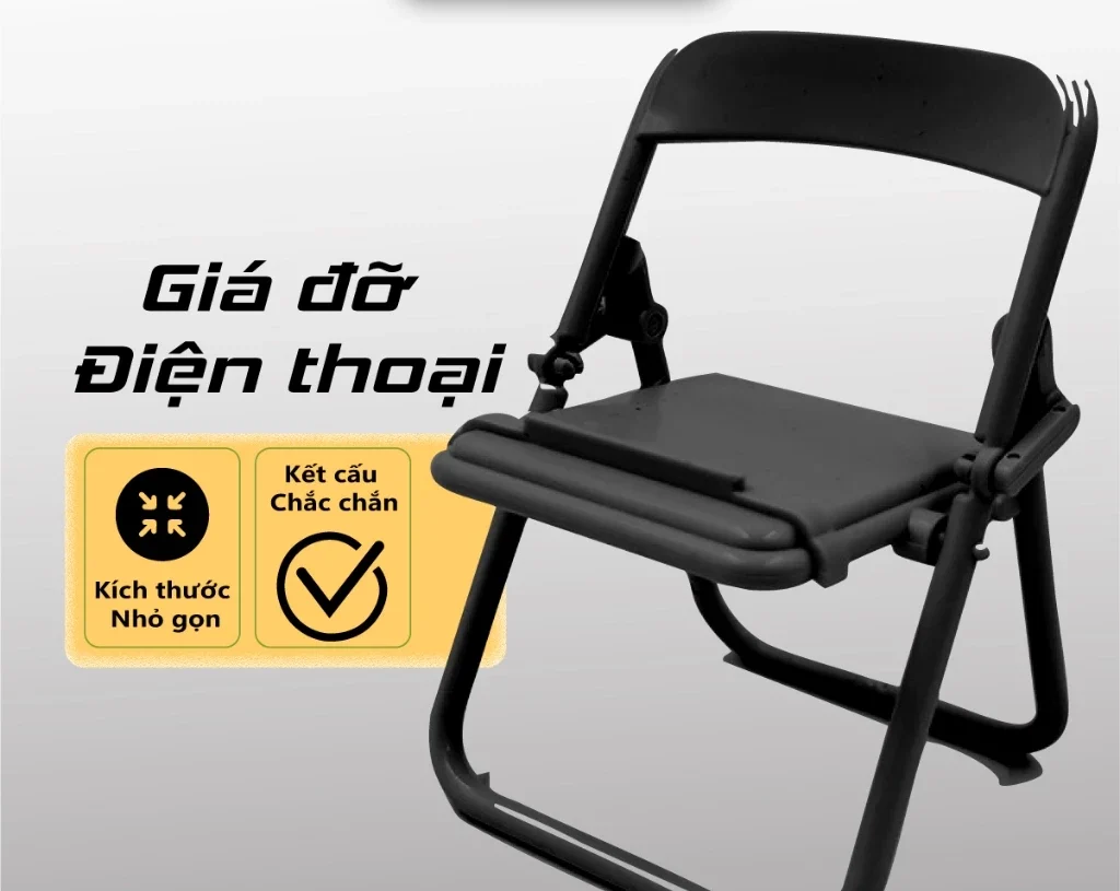 Giá đỡ điện thoại để bàn hình chiếc ghế xem video khung gấp gọn điều chỉnh đa năng ORIO-G01