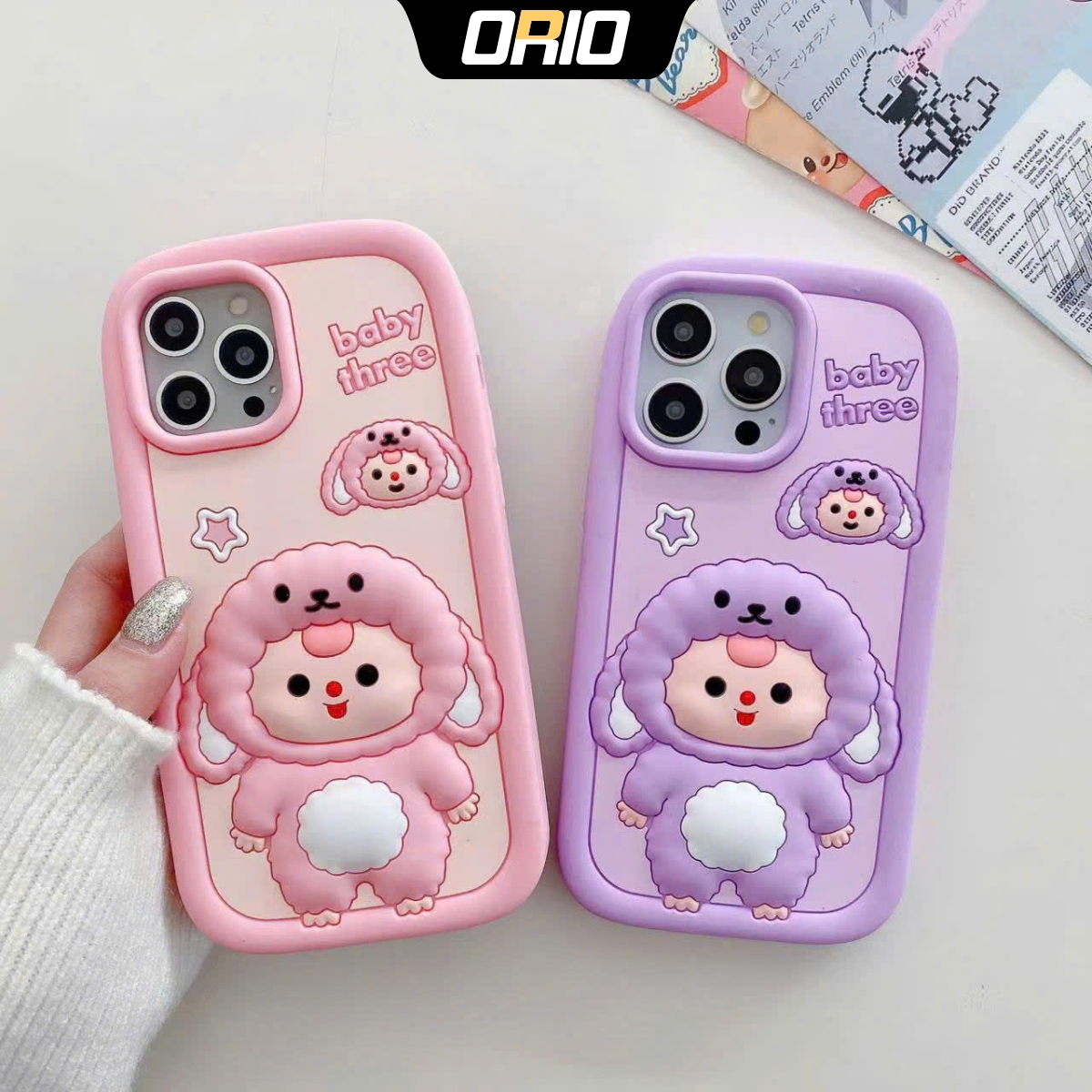 Ốp Lưng iPhone Baby-Three ORIO Chống Sốc , Bảo Vệ Toàn Diện cho X Xs 11 12 13 14 15 16 Pro Max