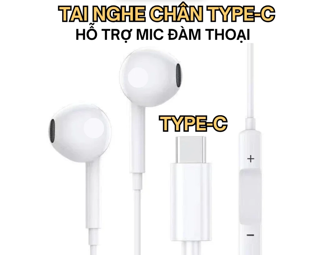 Tai nghe ORIO-TN15 Type - C Có Mic Đàm Thoại , Chống Ồn Cho Điện Thoại Thông Minh